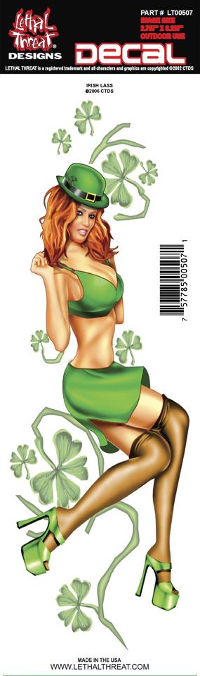 Irish Lass Decal 2