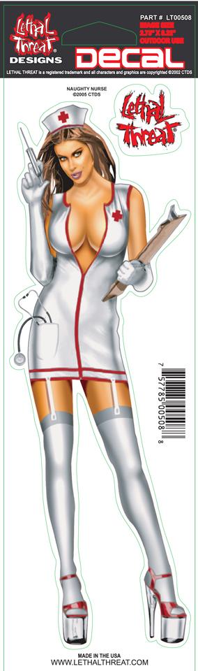 Naughty Nurse Decal