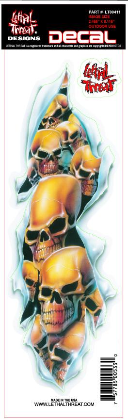 Shred Skull Decal