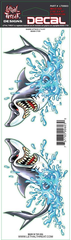 Shark Attack Decal