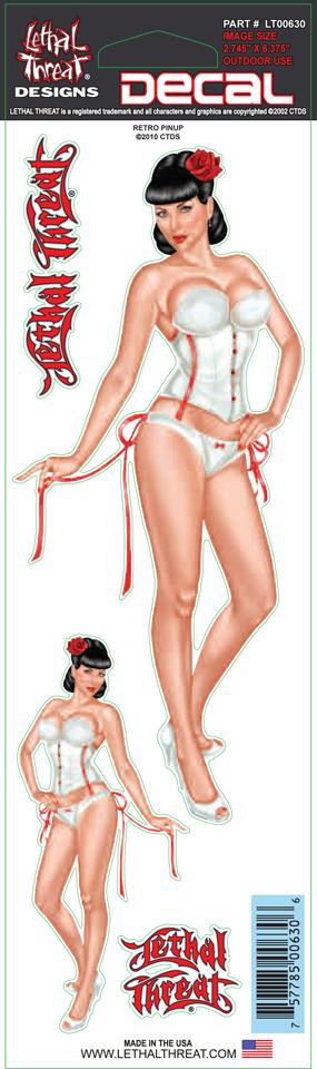 Retro Pinup Girl Decal