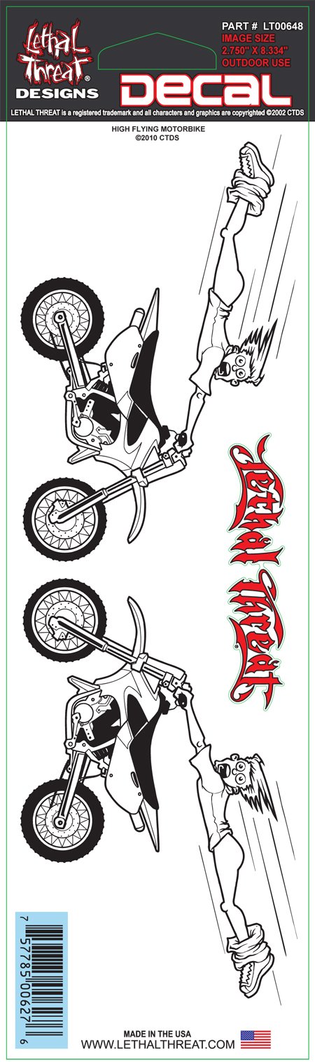High Flying Motorbike Decal