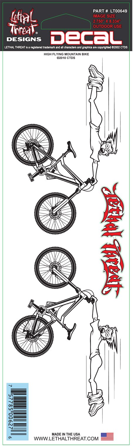 High Flying Mountain Bike Decal