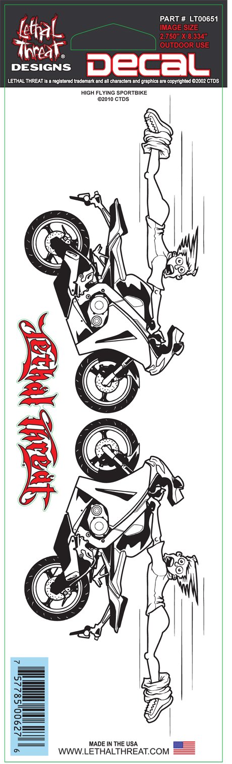 High Flying Sportbike Decal