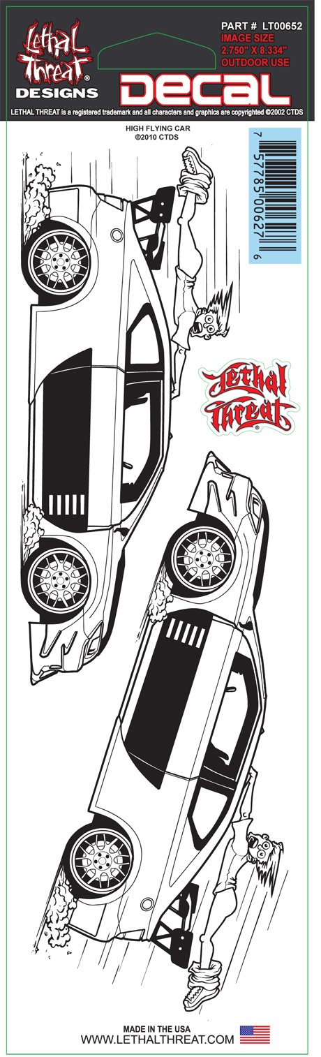 High Flying Car Decal