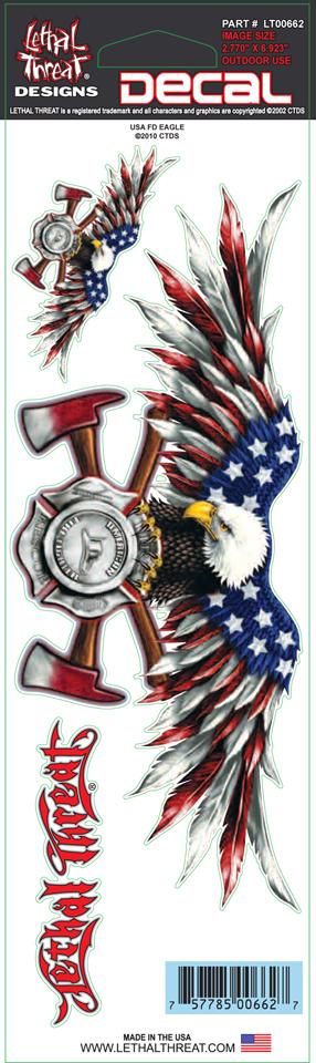 USA FD Eagle Decal