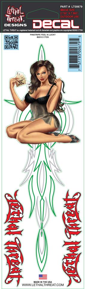 Pinstripe Feelin Lucky Decal