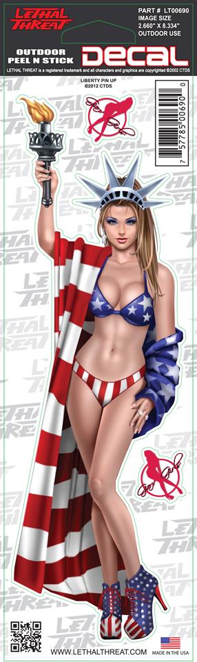Liberty Pin-up Decal