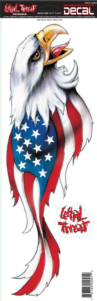 USA Eagle Right Decal