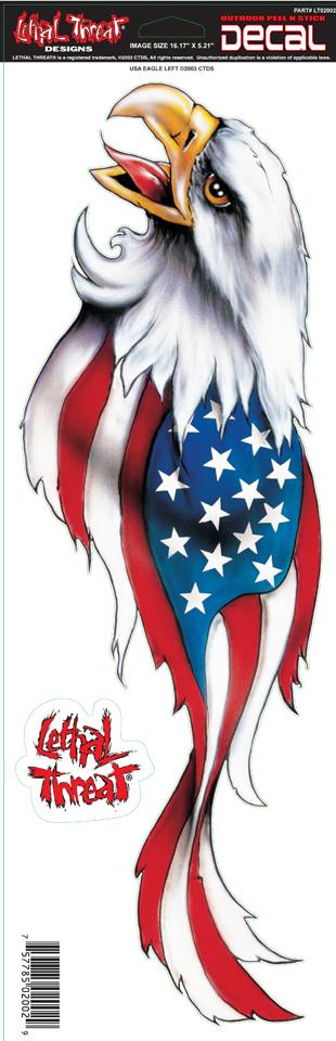 USA Eagle Left Large Decal