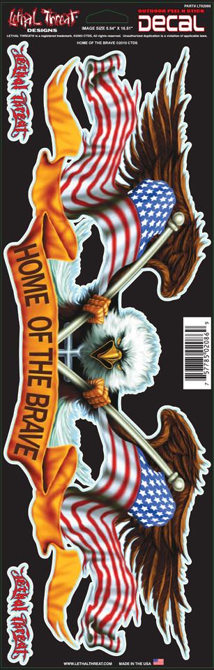 Home of the Brave Large Decal