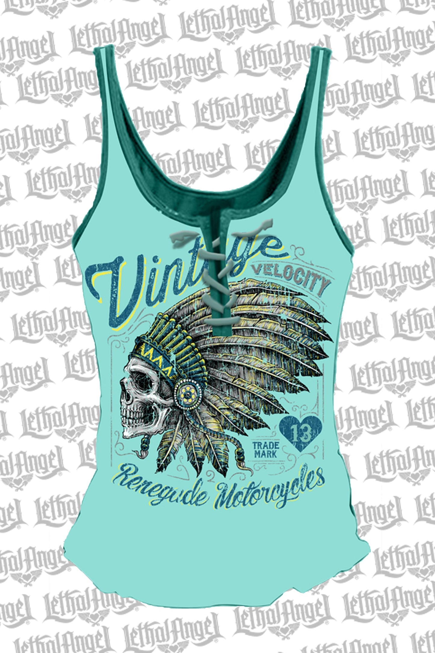 Renegade Motorcycles Lace Up Tank Top