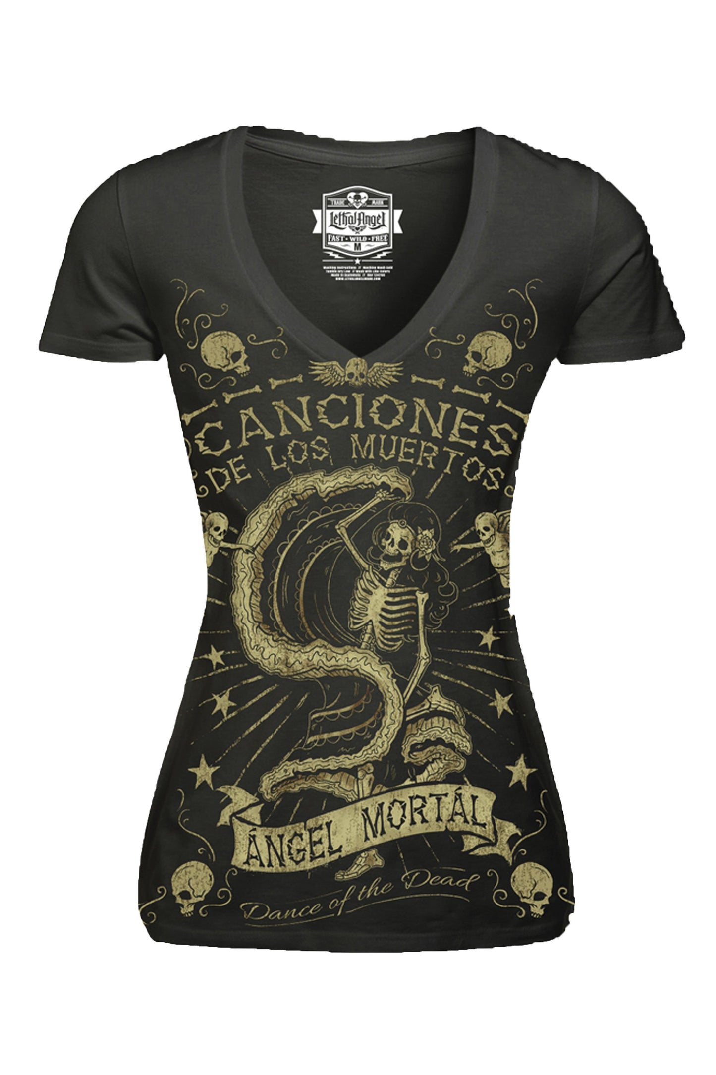 Dance Of The Dead V-Neck Tee