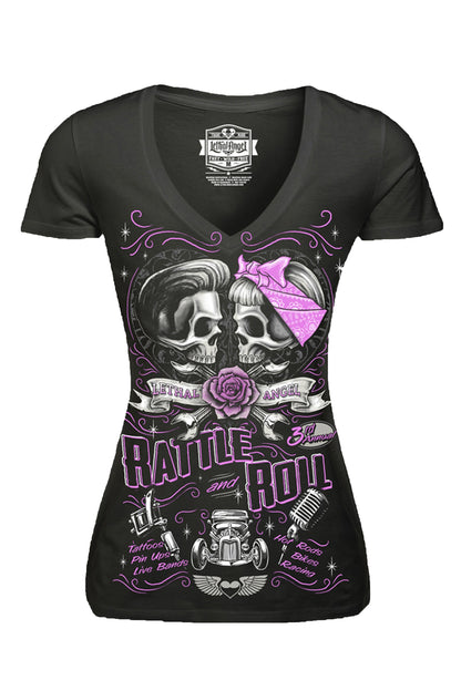 Rattle And Roll V-Neck Tee