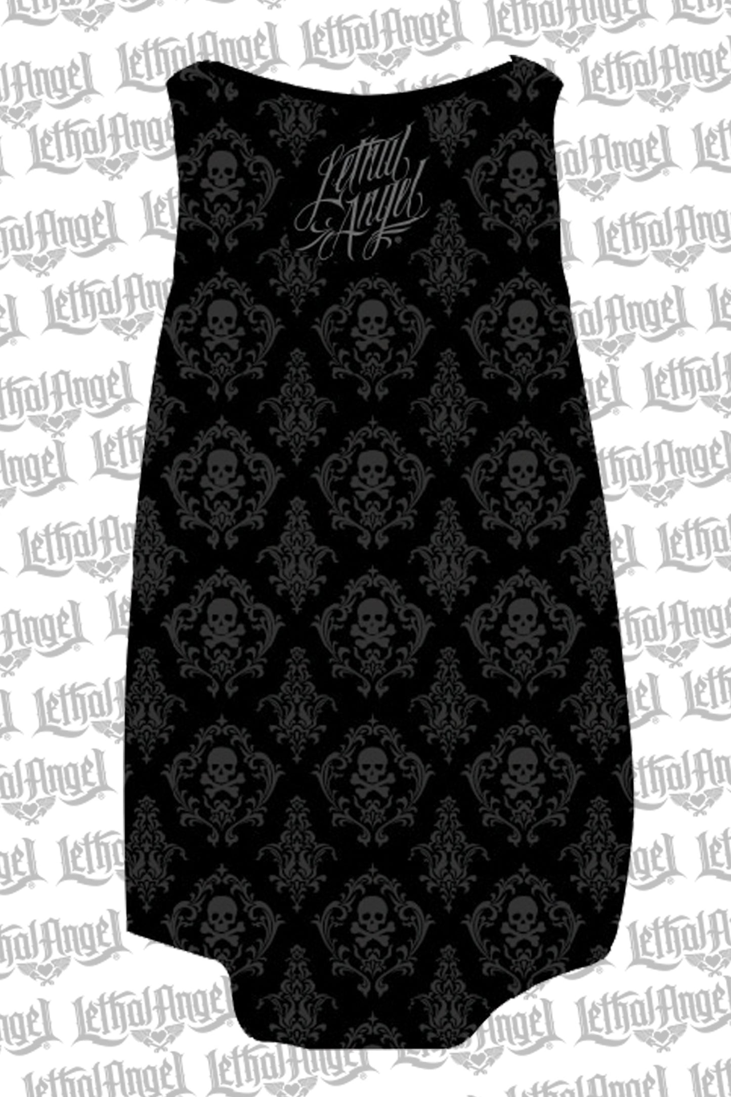 Skull Couple Sublimation Razor Back Tank Top