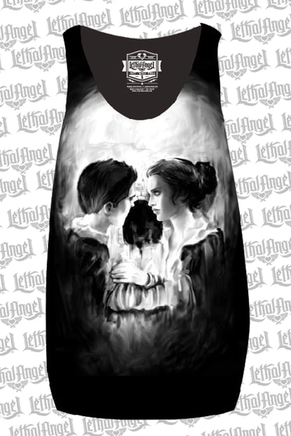 Skull Couple Sublimation Razor Back Tank Top