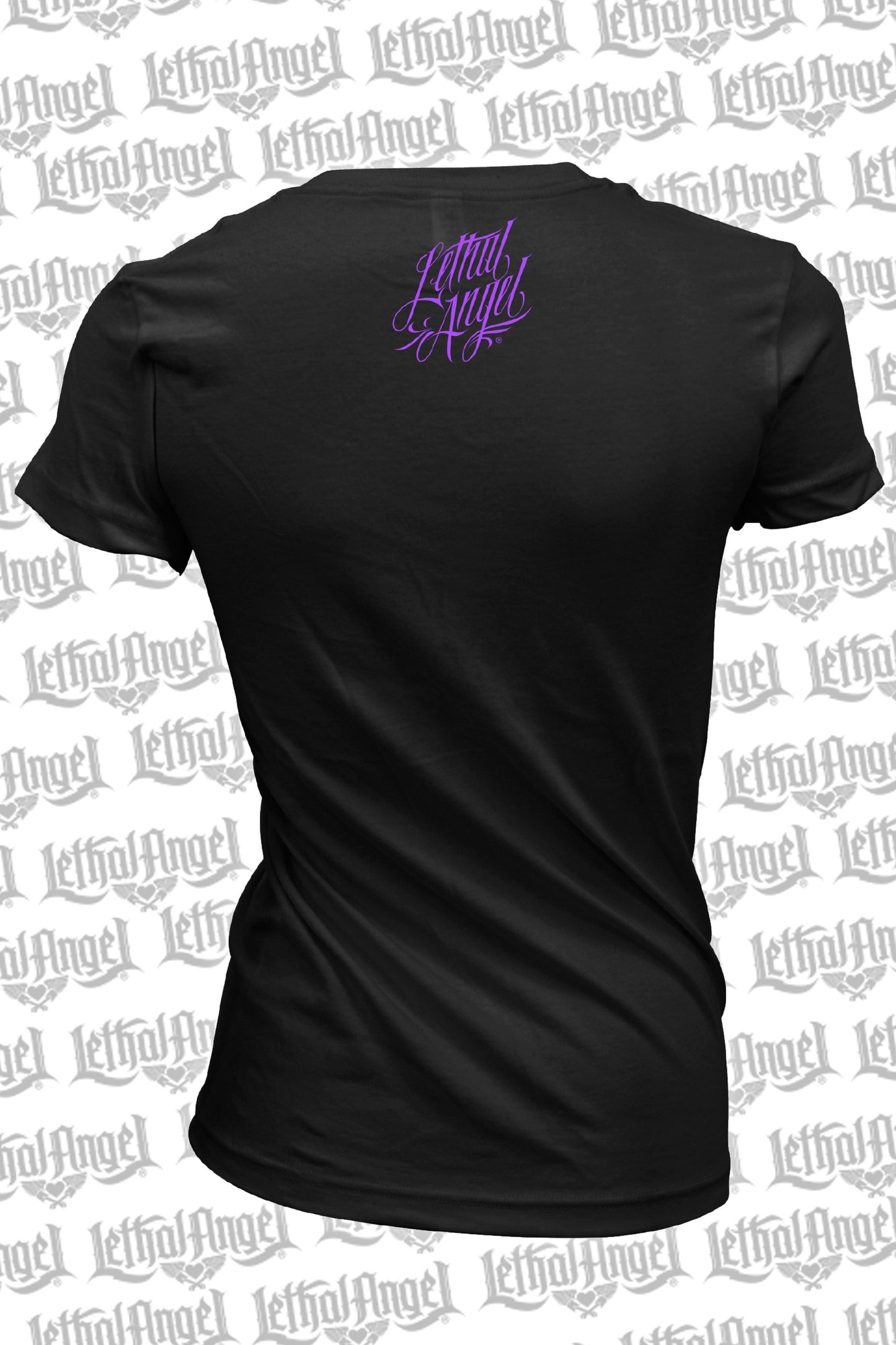 Purple Lace Skull Tee Shirt