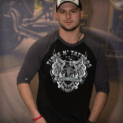 Tires N Tattoos Raglan