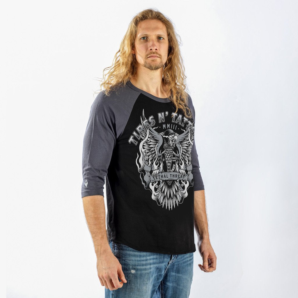 Tires N Tattoos Raglan