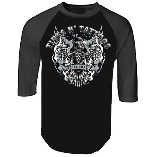 Tires N Tattoos Raglan
