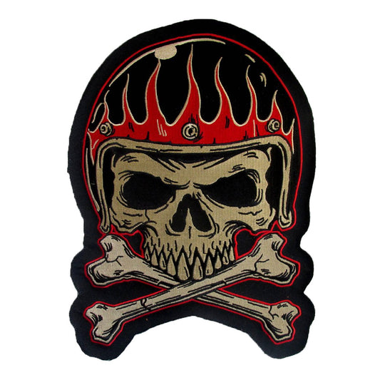 Vintage Helmet Skull Patch