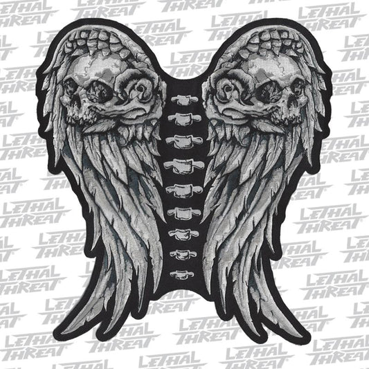 Winged Skull Spine Patch
