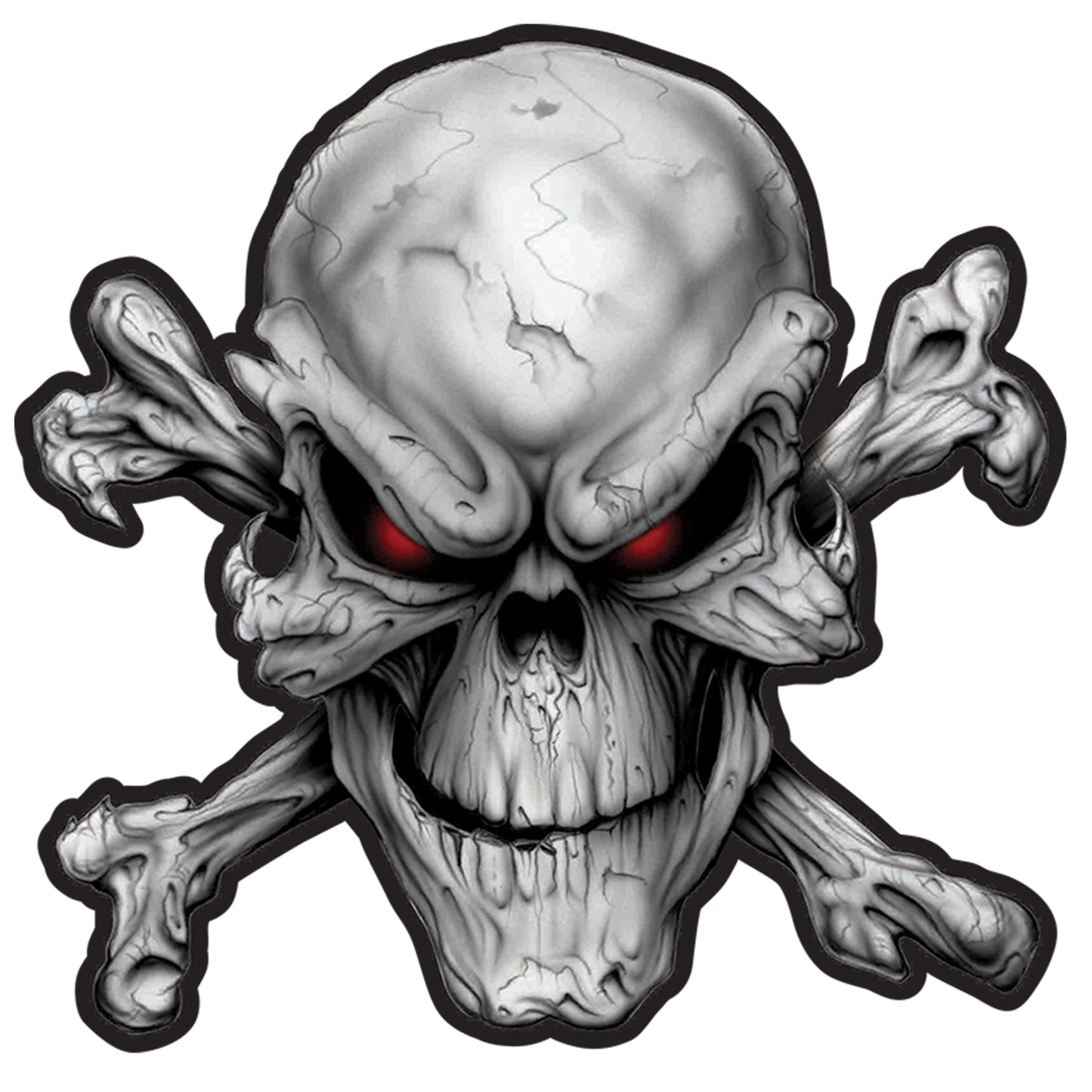 Red Eyes Skull Patch