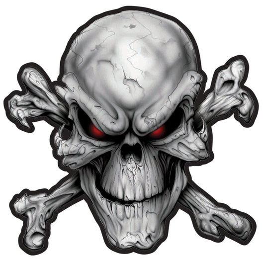 Red Eyes Skull Patch