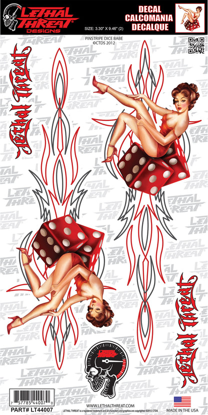 Pinstripe Dice Babe
