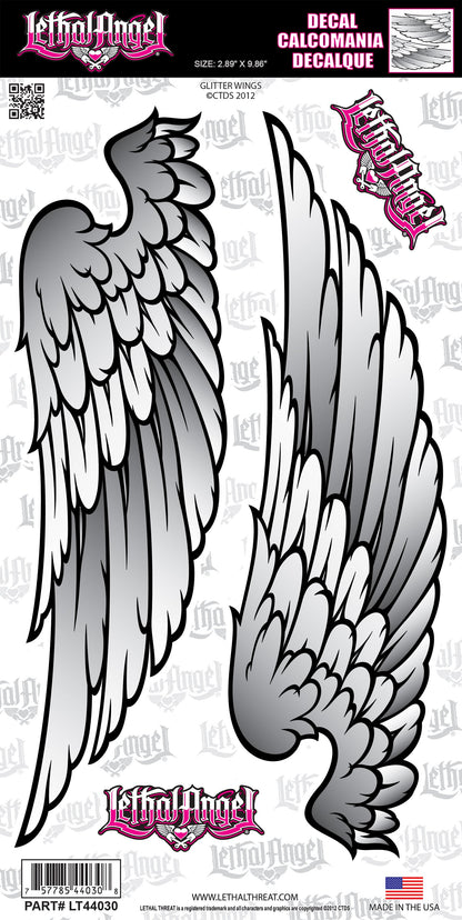Glitter Wings Decals