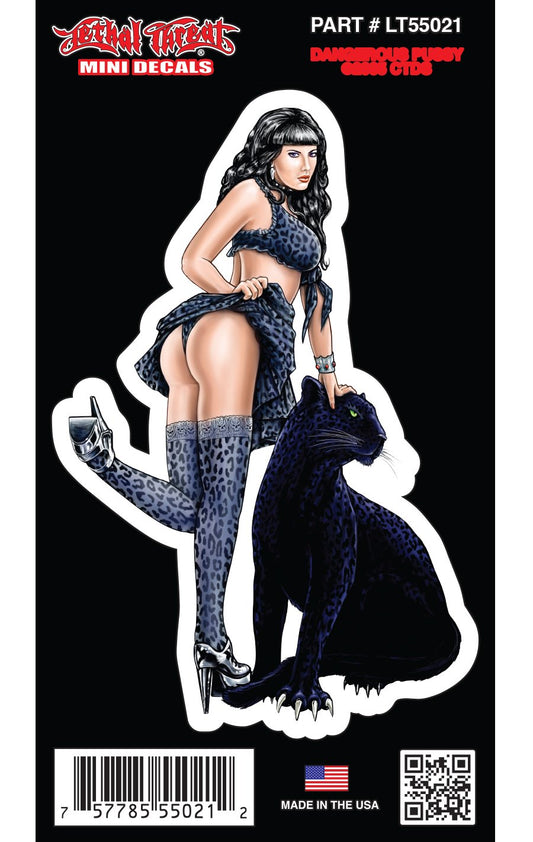 Panther Girl - Mini Decal
