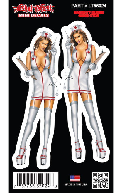 Naughty Nurse - Mini Decal