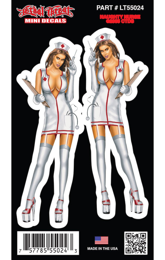 Naughty Nurse - Mini Decal