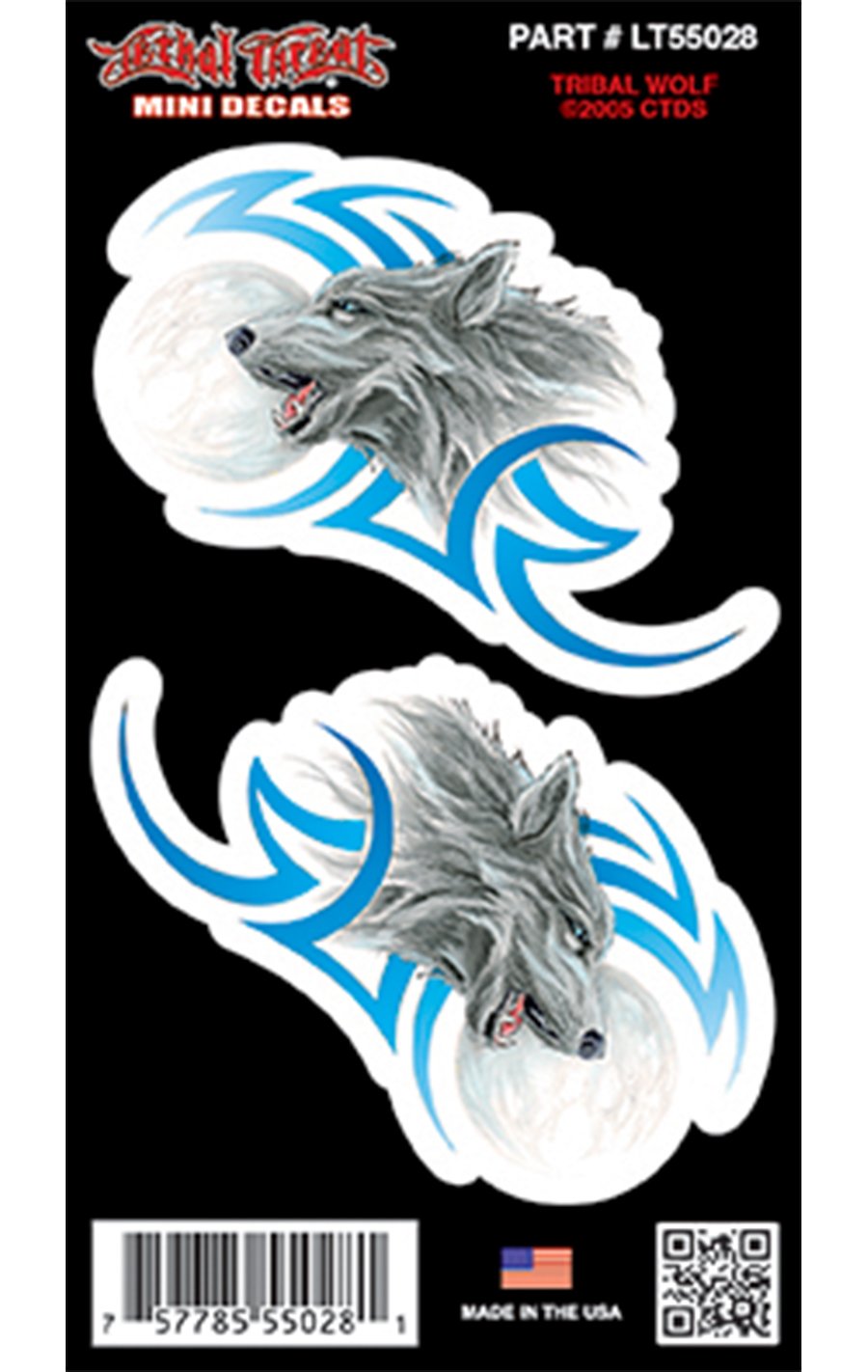 Tribal Wolf - Mini Decal