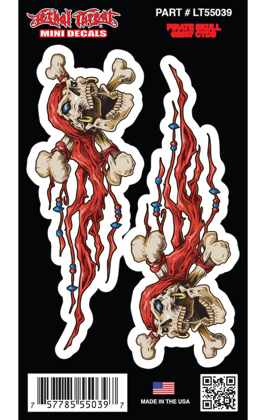 Pirate Skulls - Mini Decal