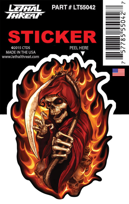 Flaming Reaper - Mini Decal