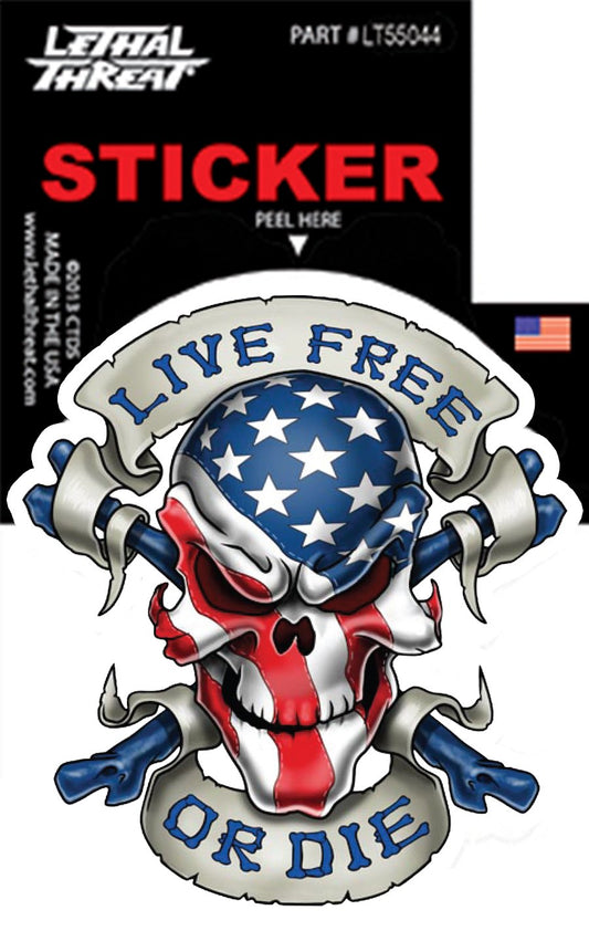 Live Free or Die - Mini Decal