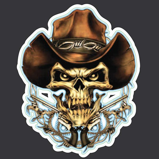 Cowboy Skull - Mini Decal