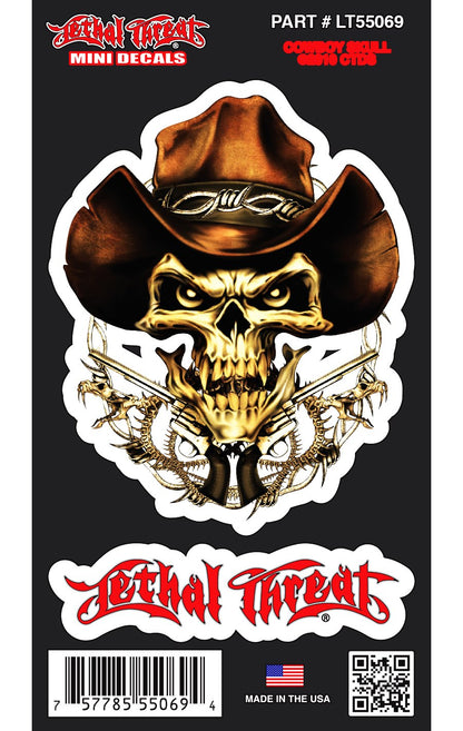 Cowboy Skull - Mini Decal