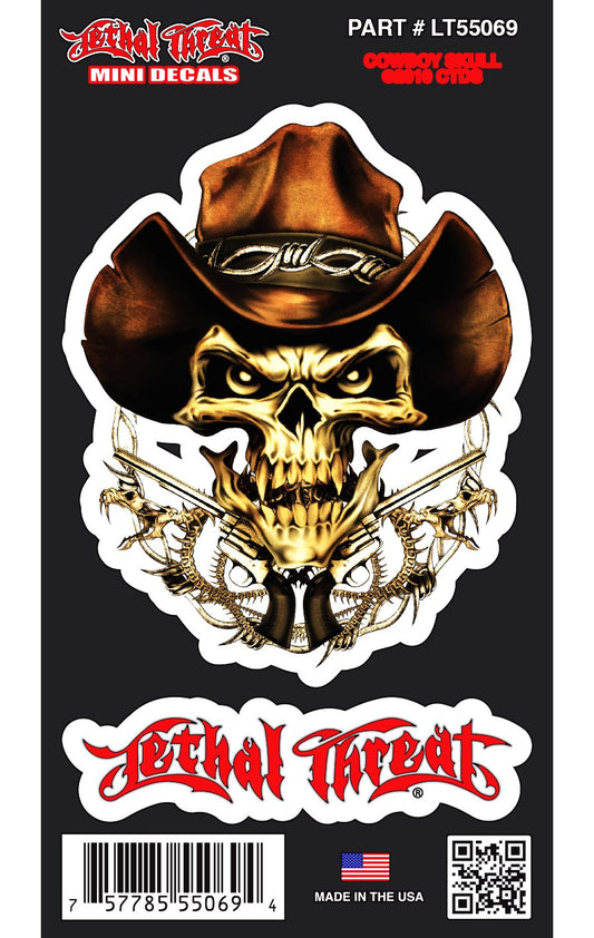 Cowboy Skull - Mini Decal