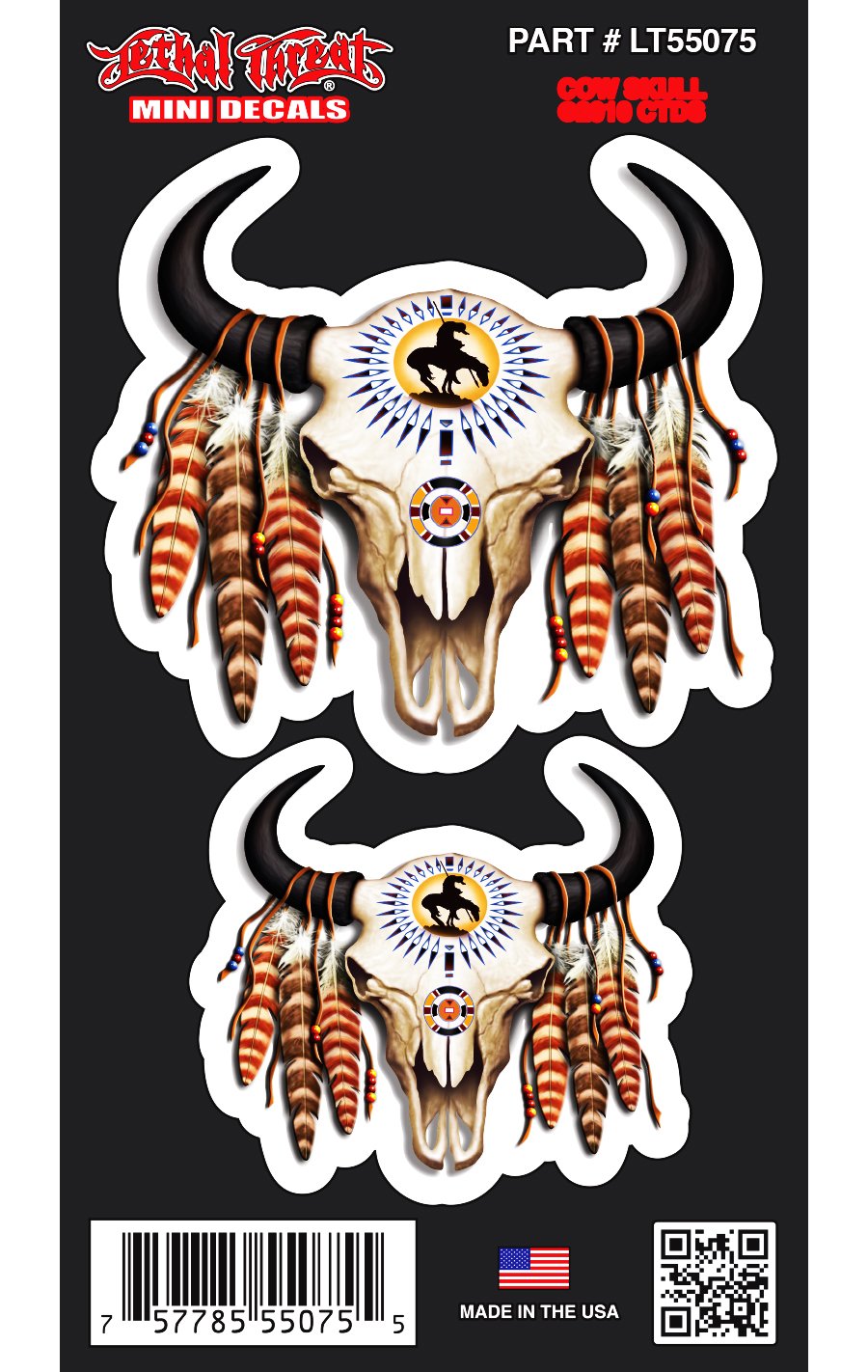 Cow Skull - Mini Decal