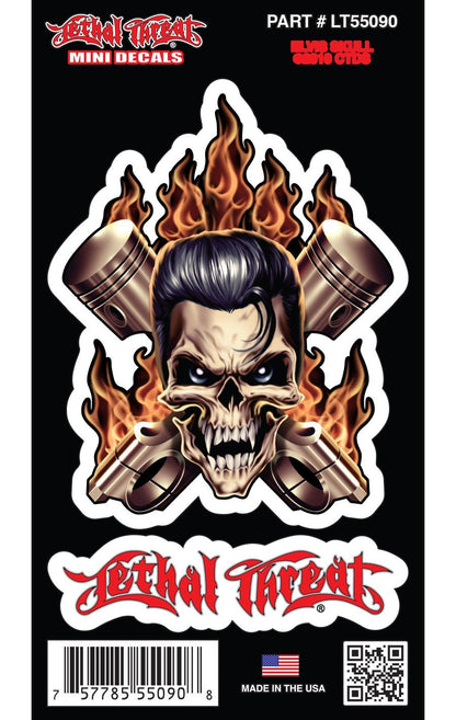 Elvis Skull - Mini Decal