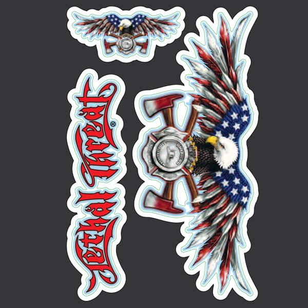 USA Fire Department Eagle - Mini Decal