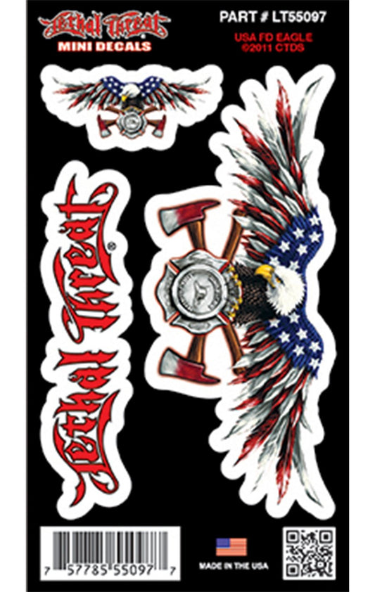USA Fire Department Eagle - Mini Decal