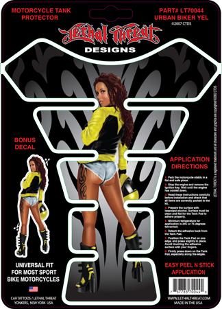 Urban Biker Yellow Tankpad