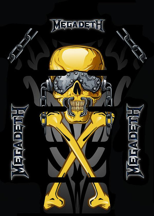 Megadeath Skull Tank Pad