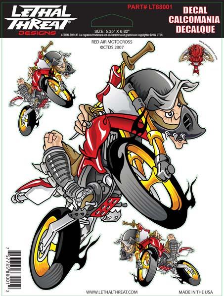 Red Air Moto Decal
