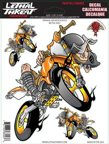 Orange Air Motocross Decal