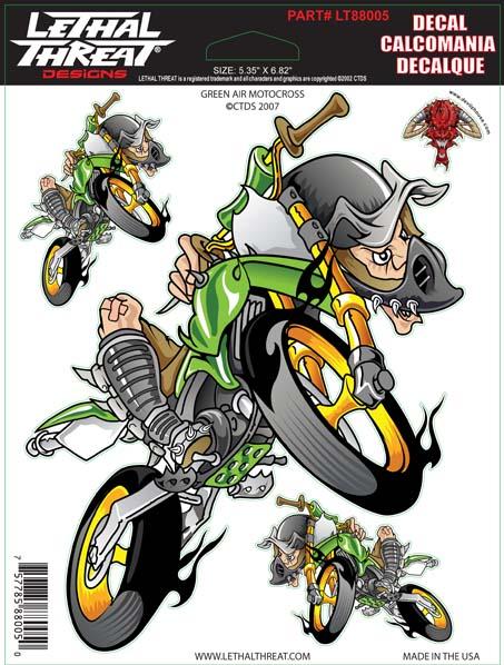 Green Air Motocross Decal