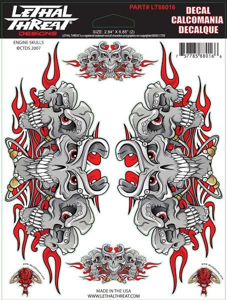 Engine Skulls Decal